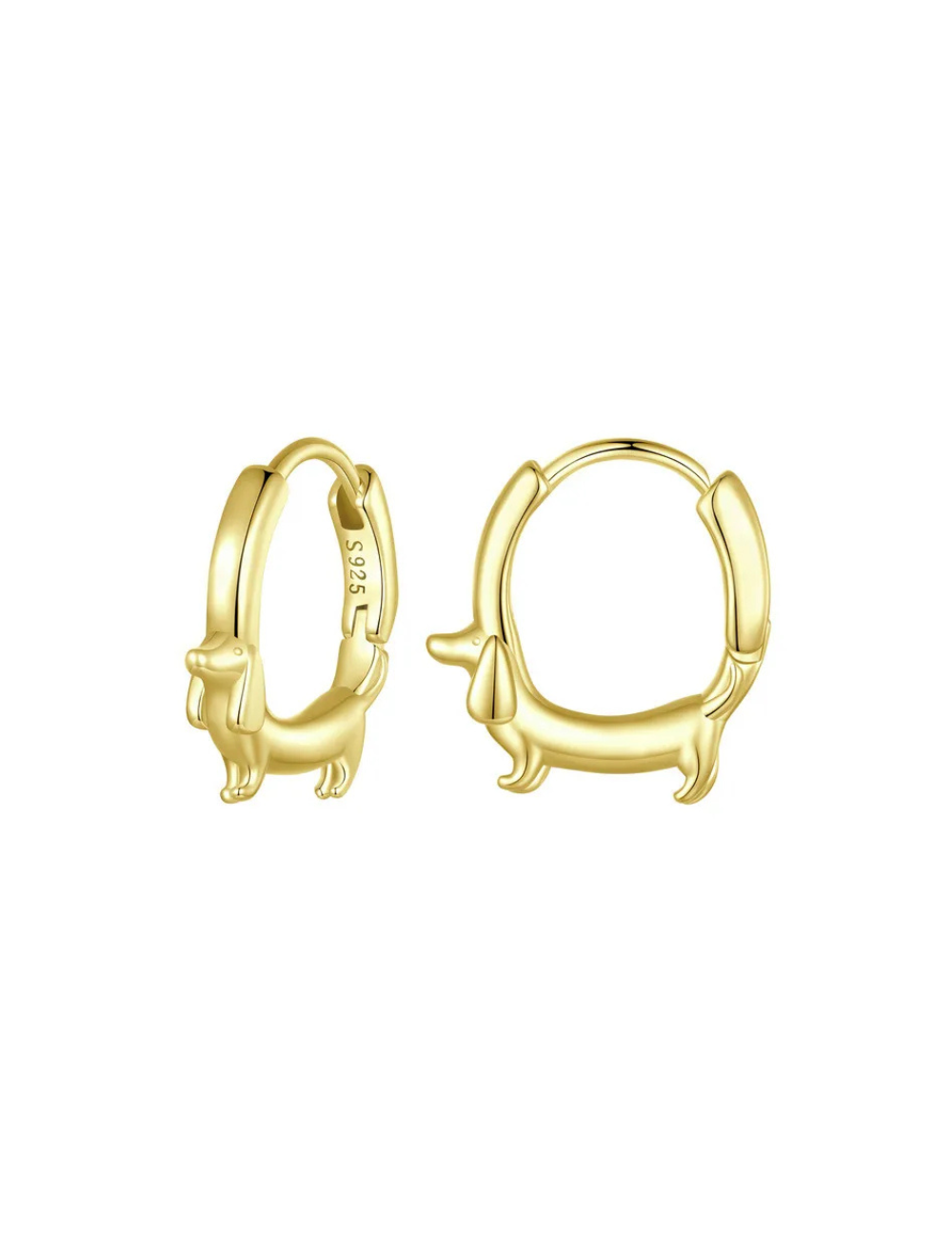 Dachshund Huggie Earrings
