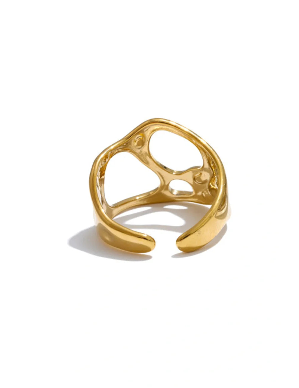 Geometric Hollow Adjustable Ring