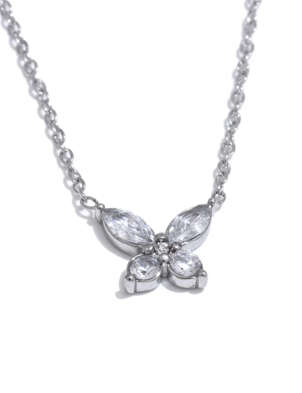 Aurora Butterfly Pendant Necklace