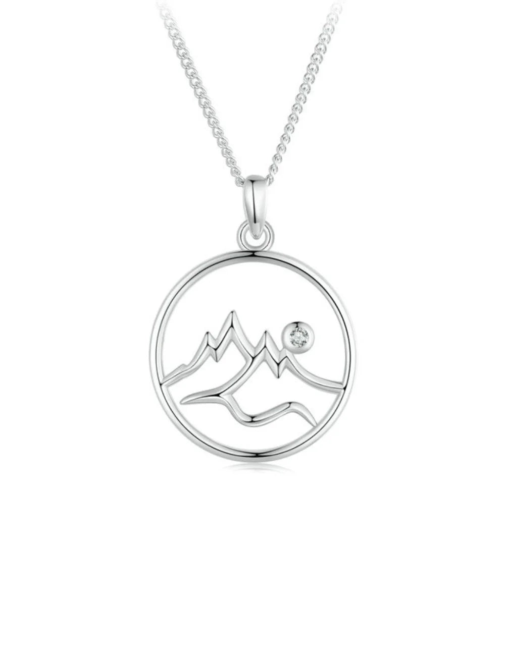 Aurelle Summit Mountain Pendant Necklace
