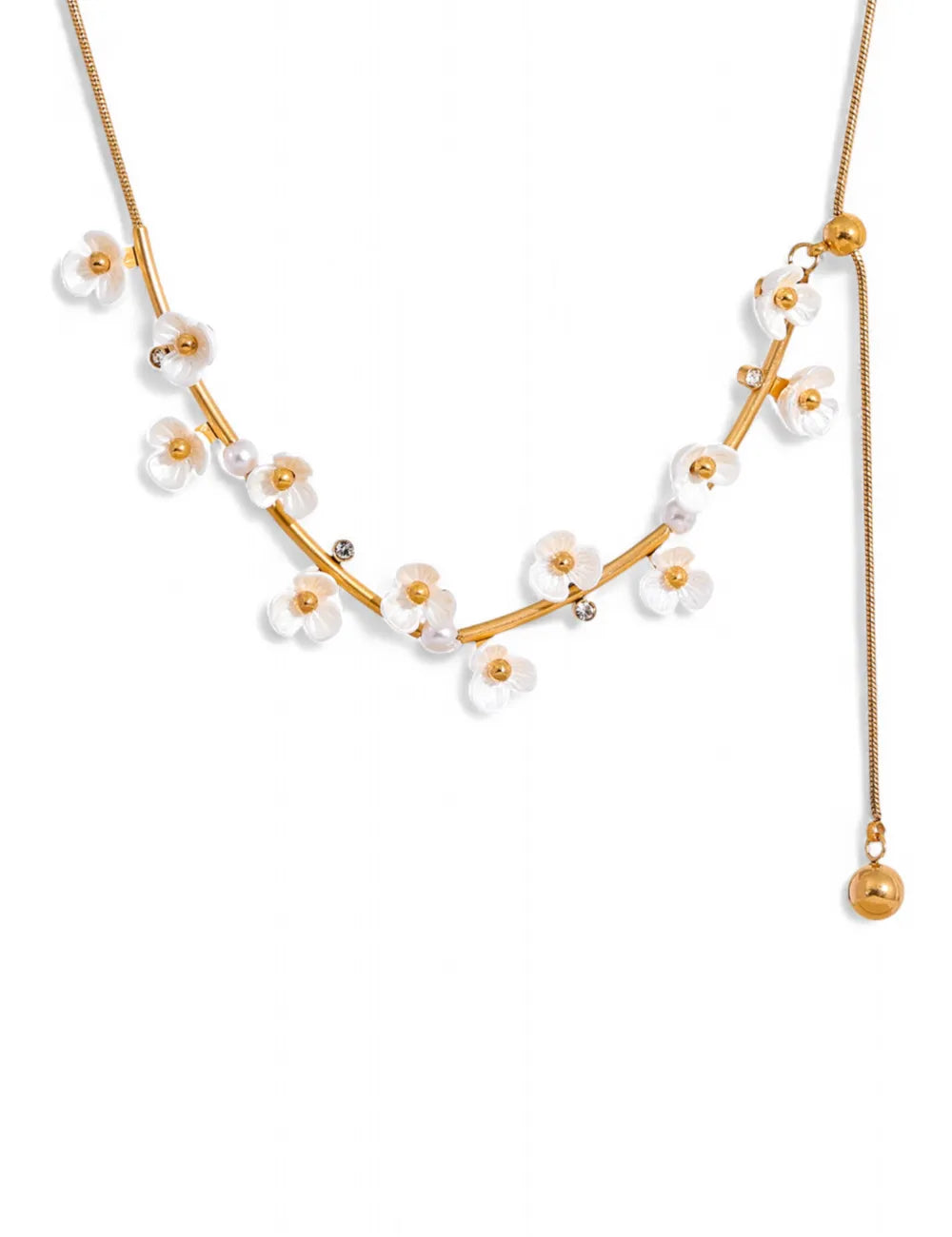 Garden Floral Petal Necklace