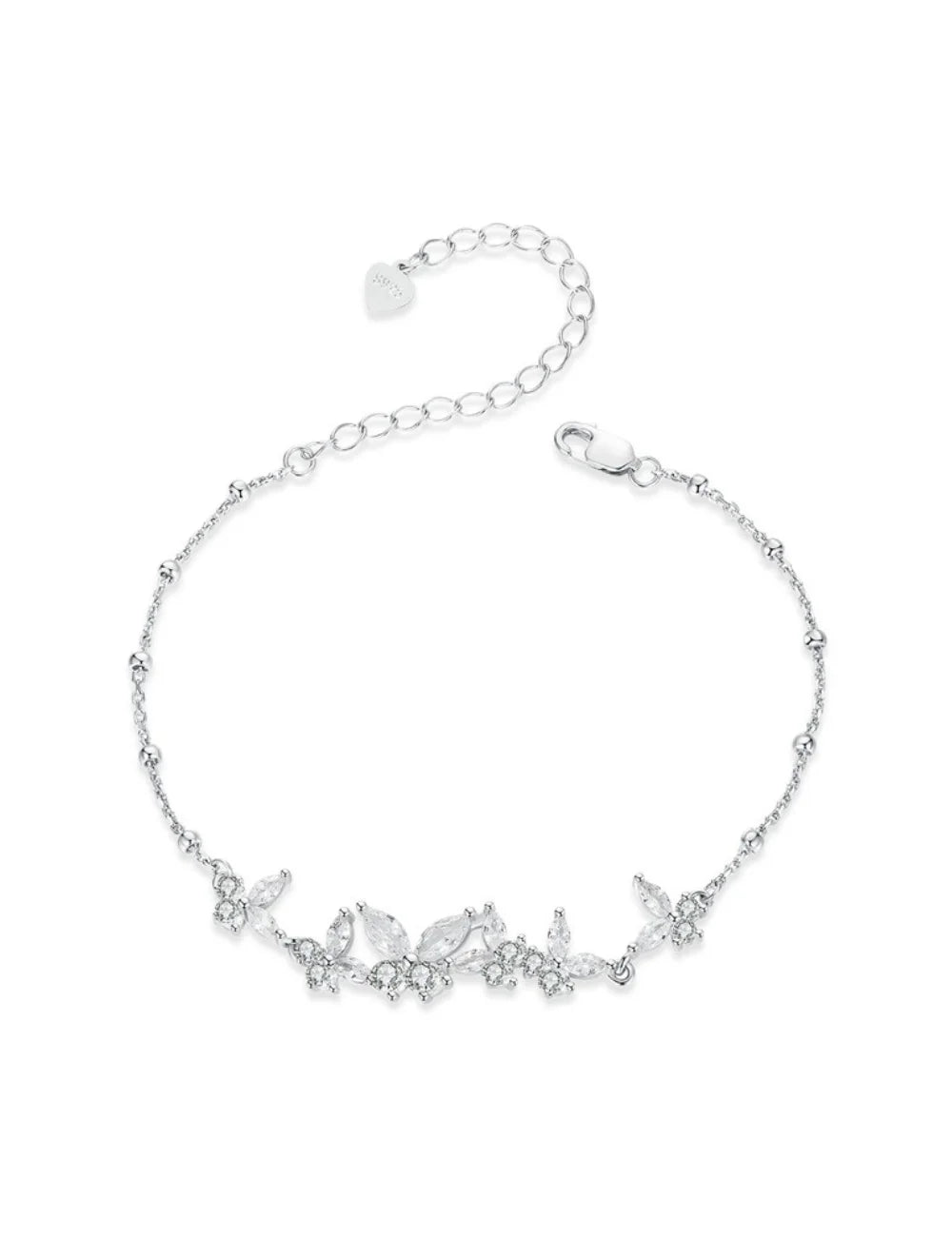 Luna Dancing Butterfly Pave Bracelet