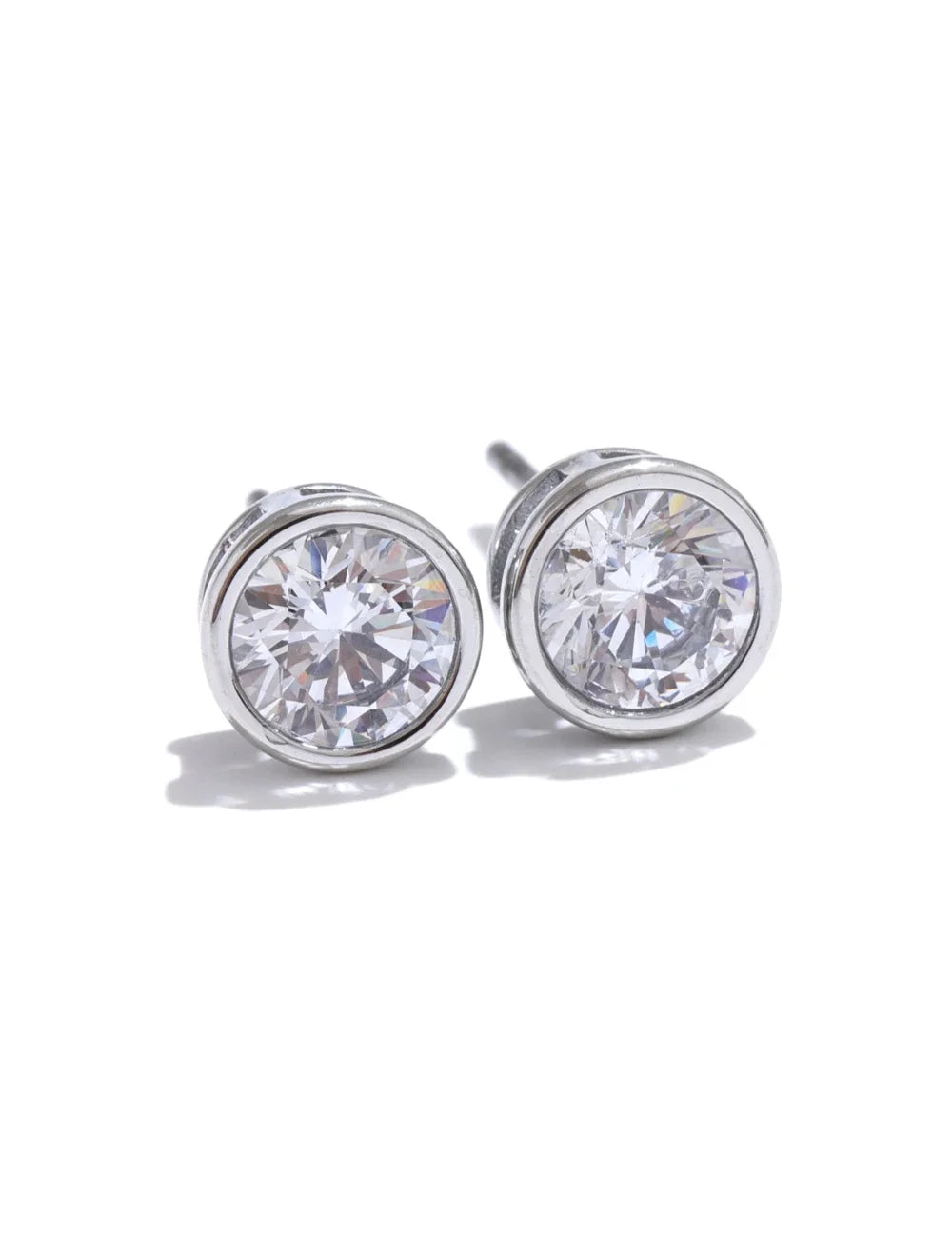 Lumiere Round Sparkle Stud Earrings