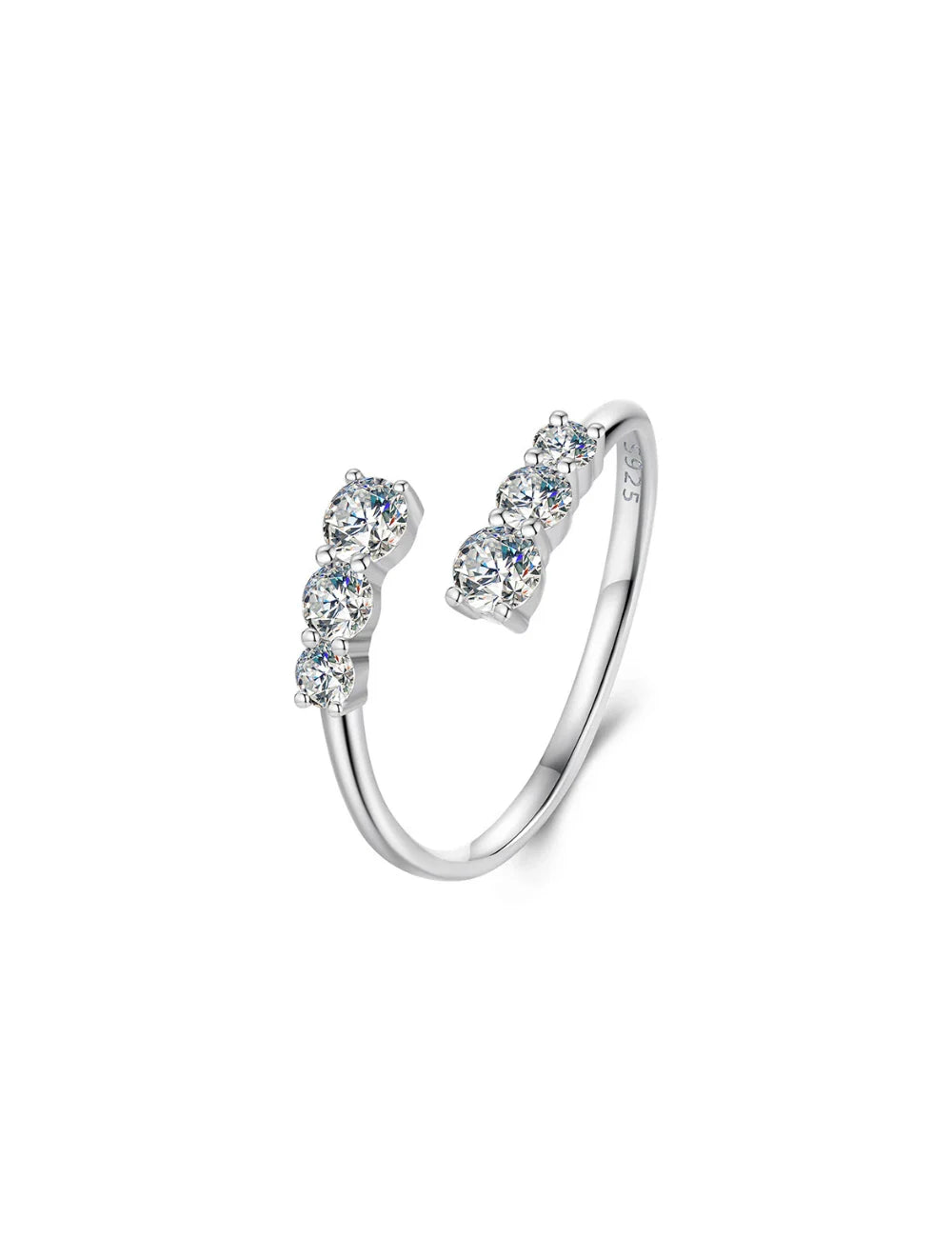 Vienna Moissanite Adjustable Ring