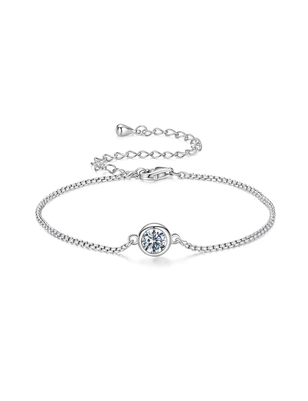 Luna Halo Moissanite Bracelet