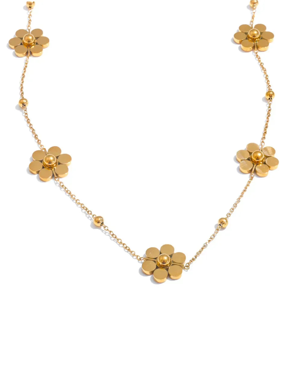 Bloom Gold Floral Chain Necklace