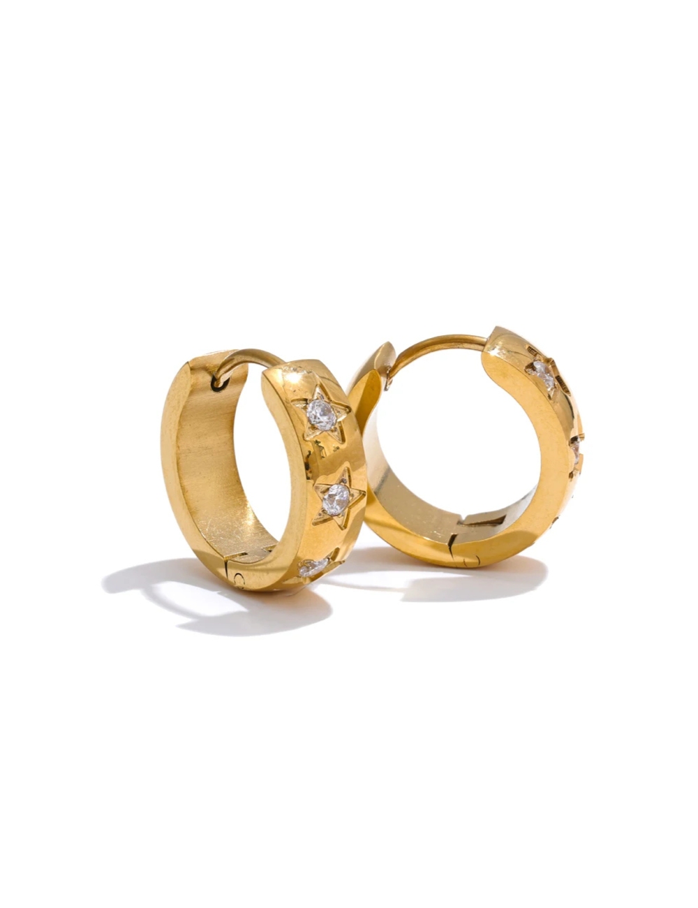 Orion Star Hoop Earrings