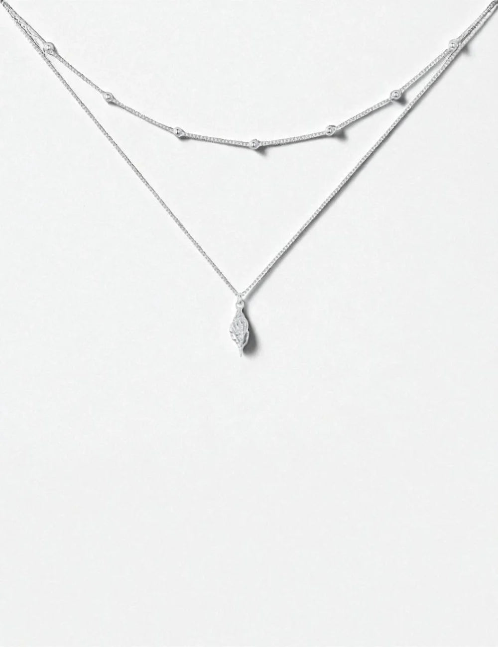 Seashell Whisper Layered Pendant Necklace
