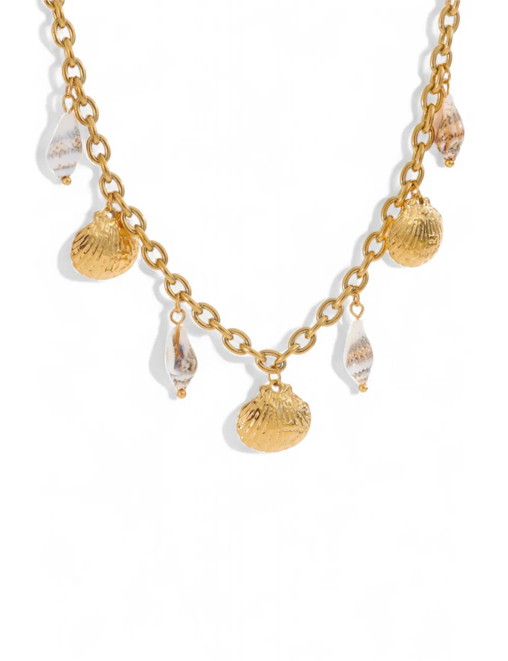 Coastal Shell Charm Necklace