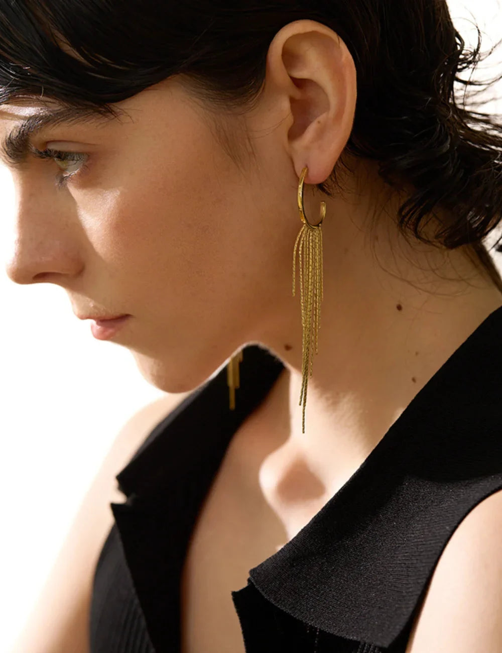 Cascade Tassel Chain Drop Earrings