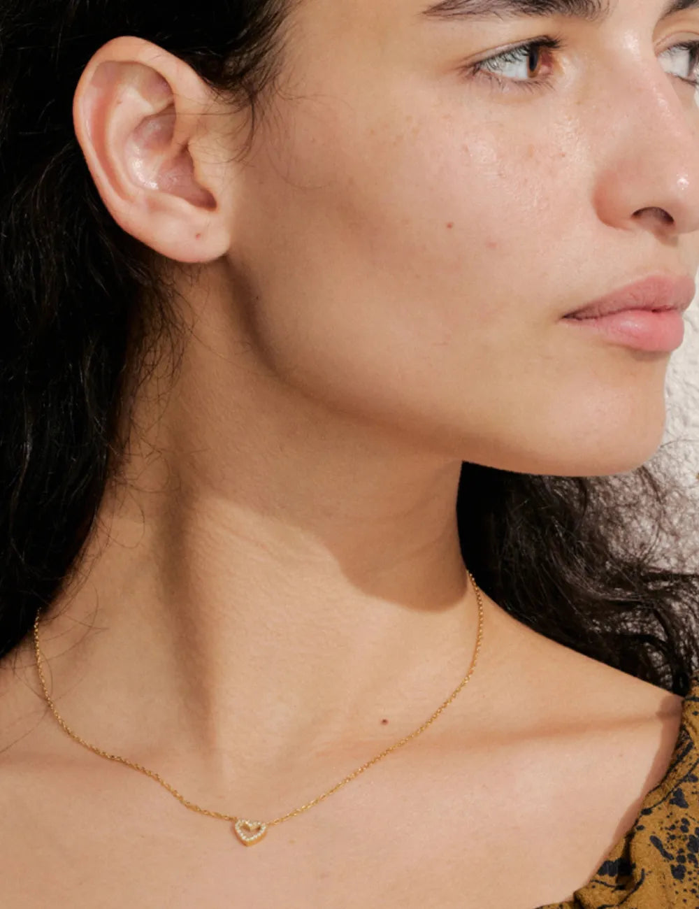 Amour Cubic Zirconia Heart Pendant Necklace