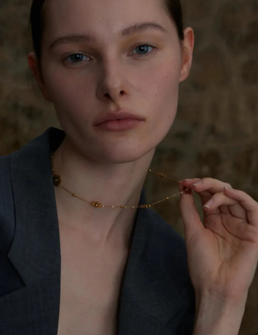 Bloom Gold Floral Chain Necklace