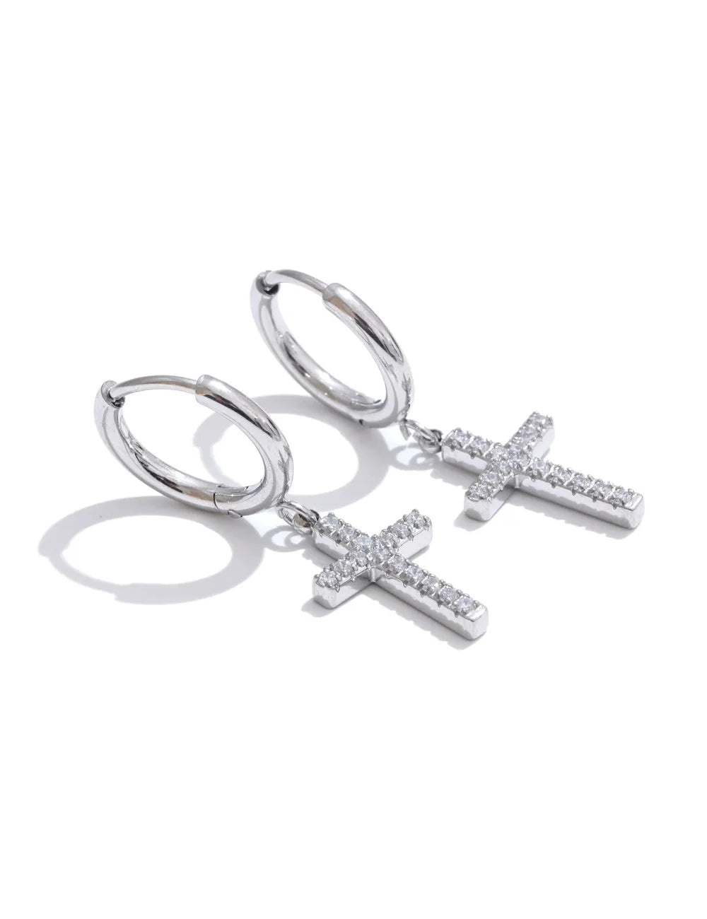 Elysian Cross Drop Earrings