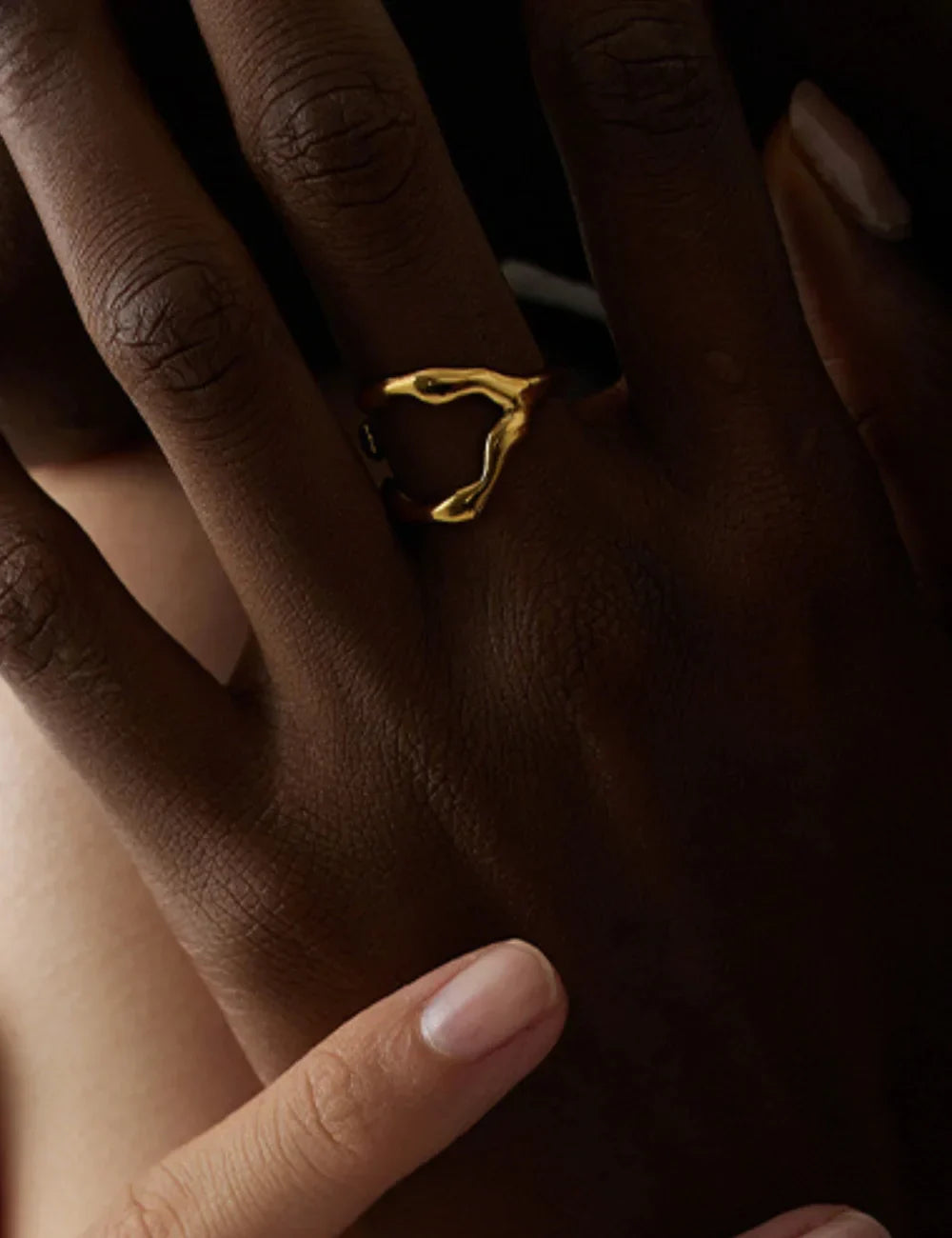 Organic Form Adjustable Ring