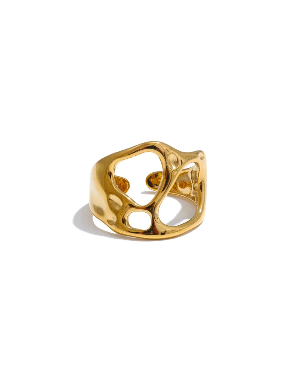Geometric Hollow Adjustable Ring