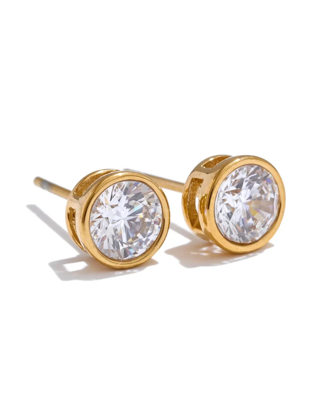 Lumiere Round Sparkle Stud Earrings