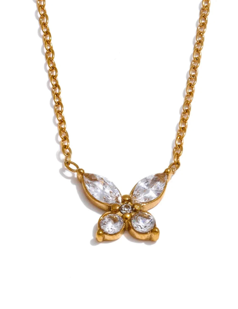 Aurora Butterfly Pendant Necklace