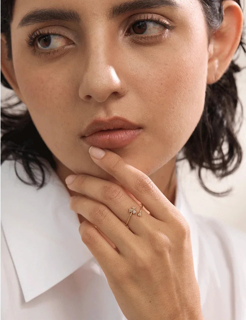 Aurora Blossom Adjustable Ring