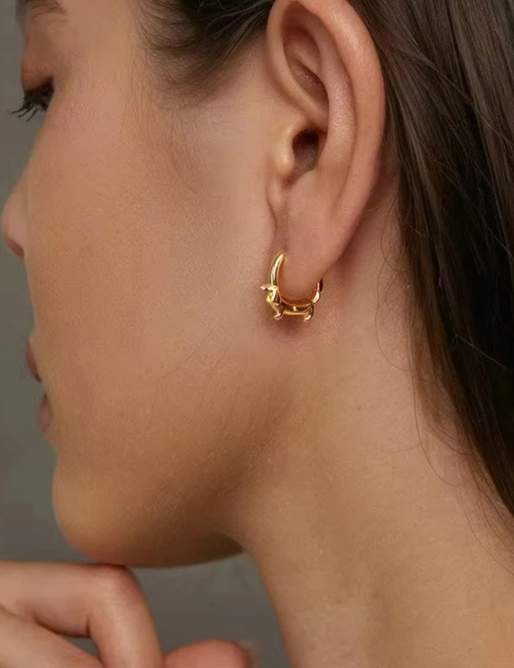Dachshund Huggie Earrings