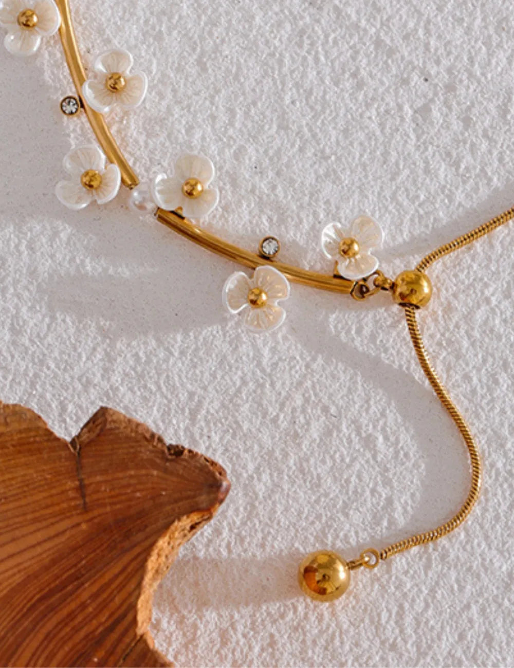 Garden Floral Petal Necklace