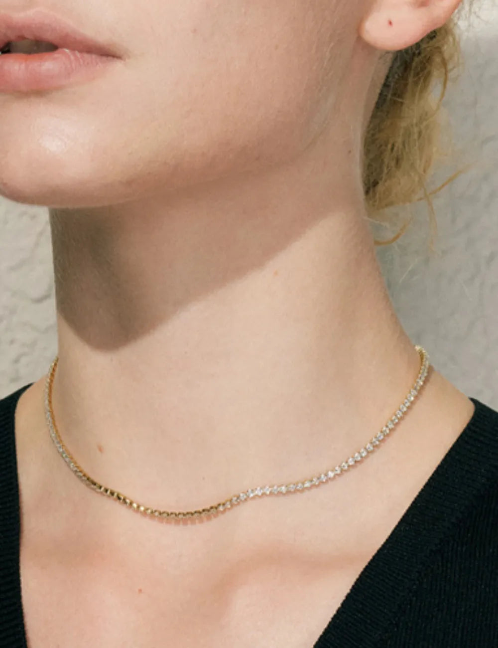 Brilliance Tennis Choker Necklace