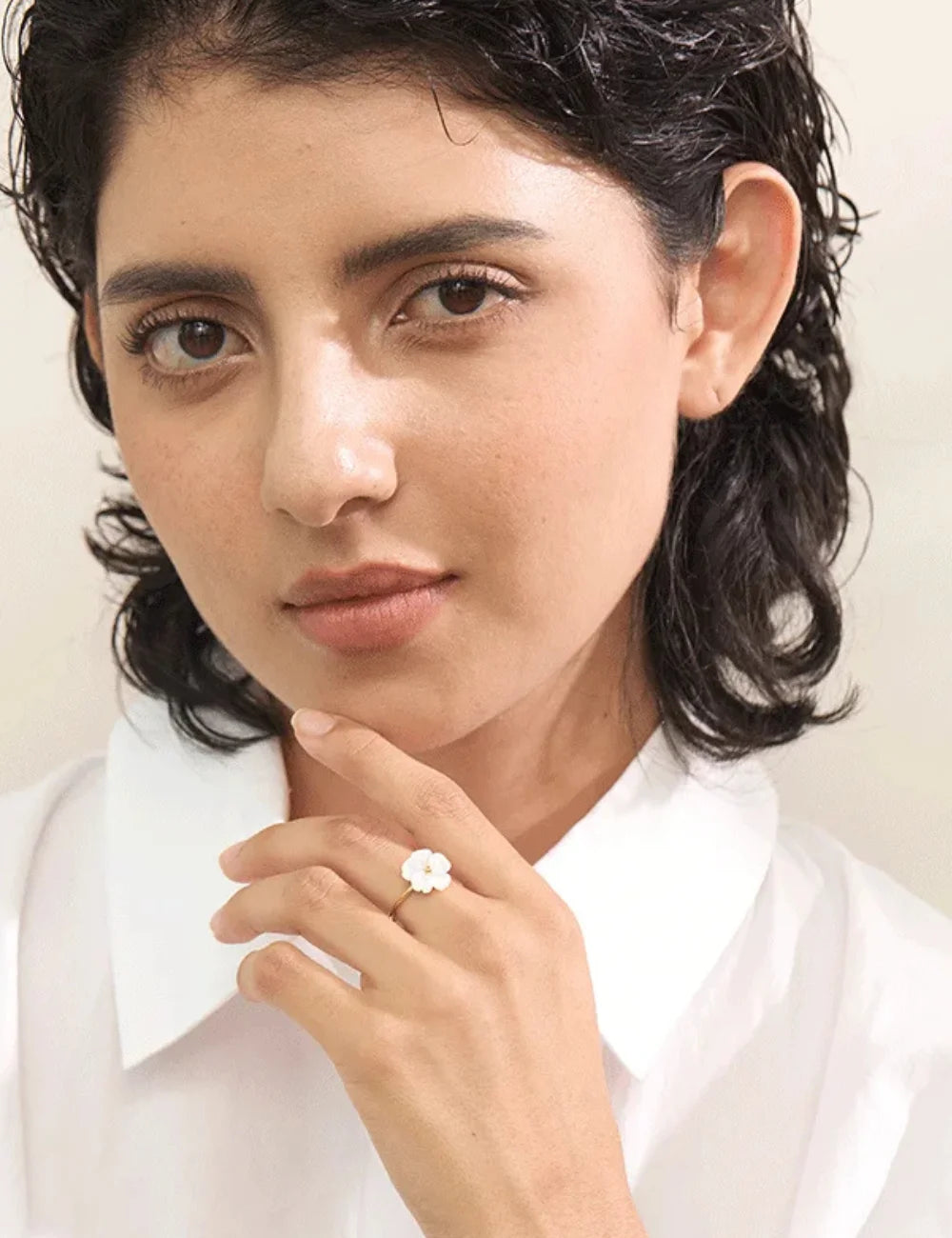 Marina Bloom Open Ring