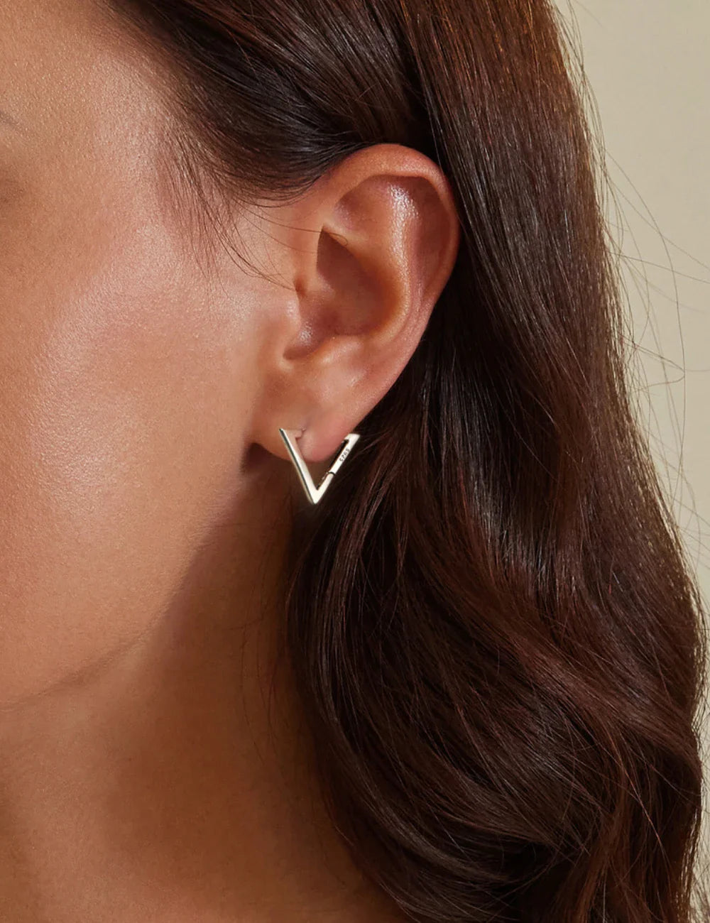 Milan Triangle Geometric Hoop Earrings