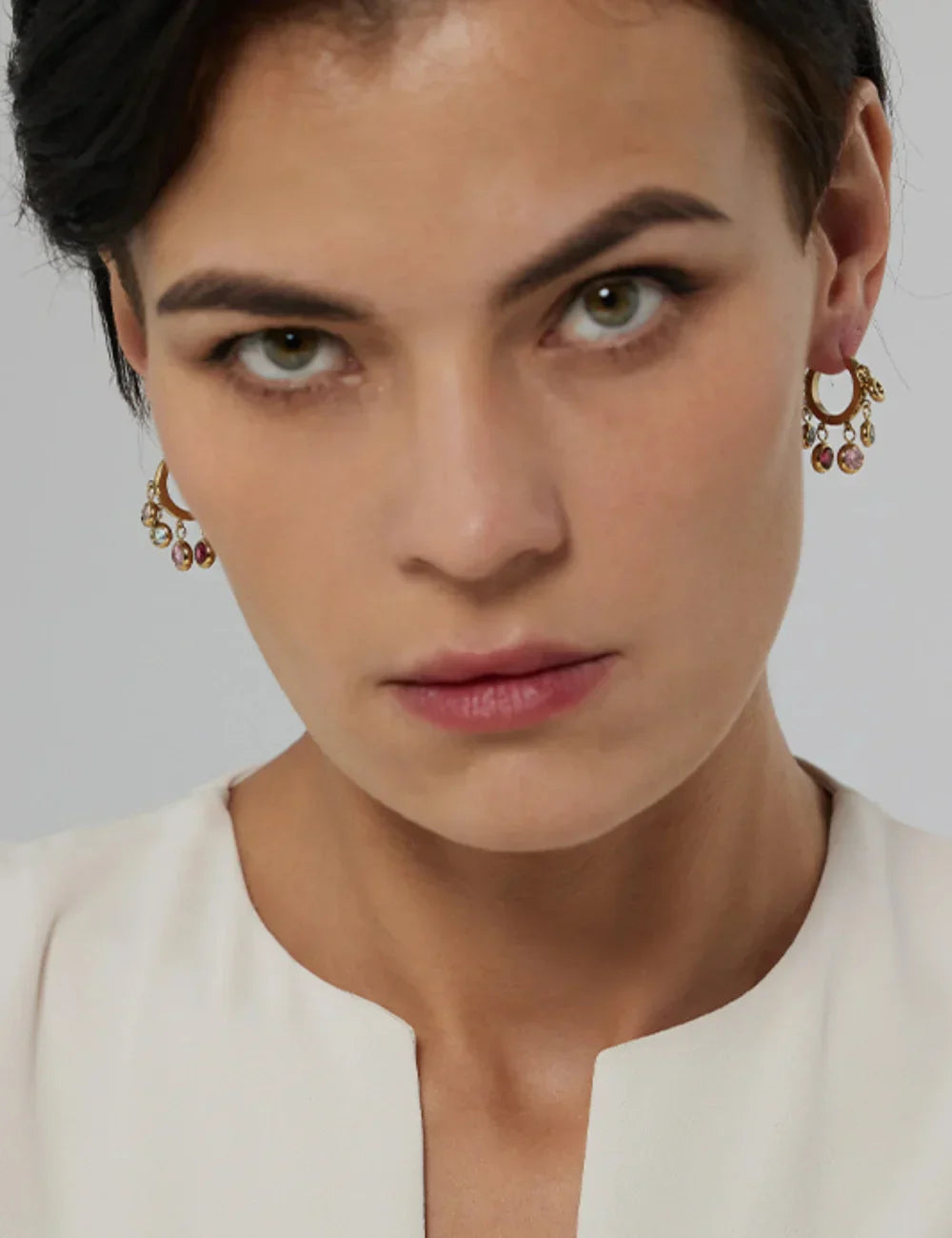 Pastel Radiance Hoop Earrings