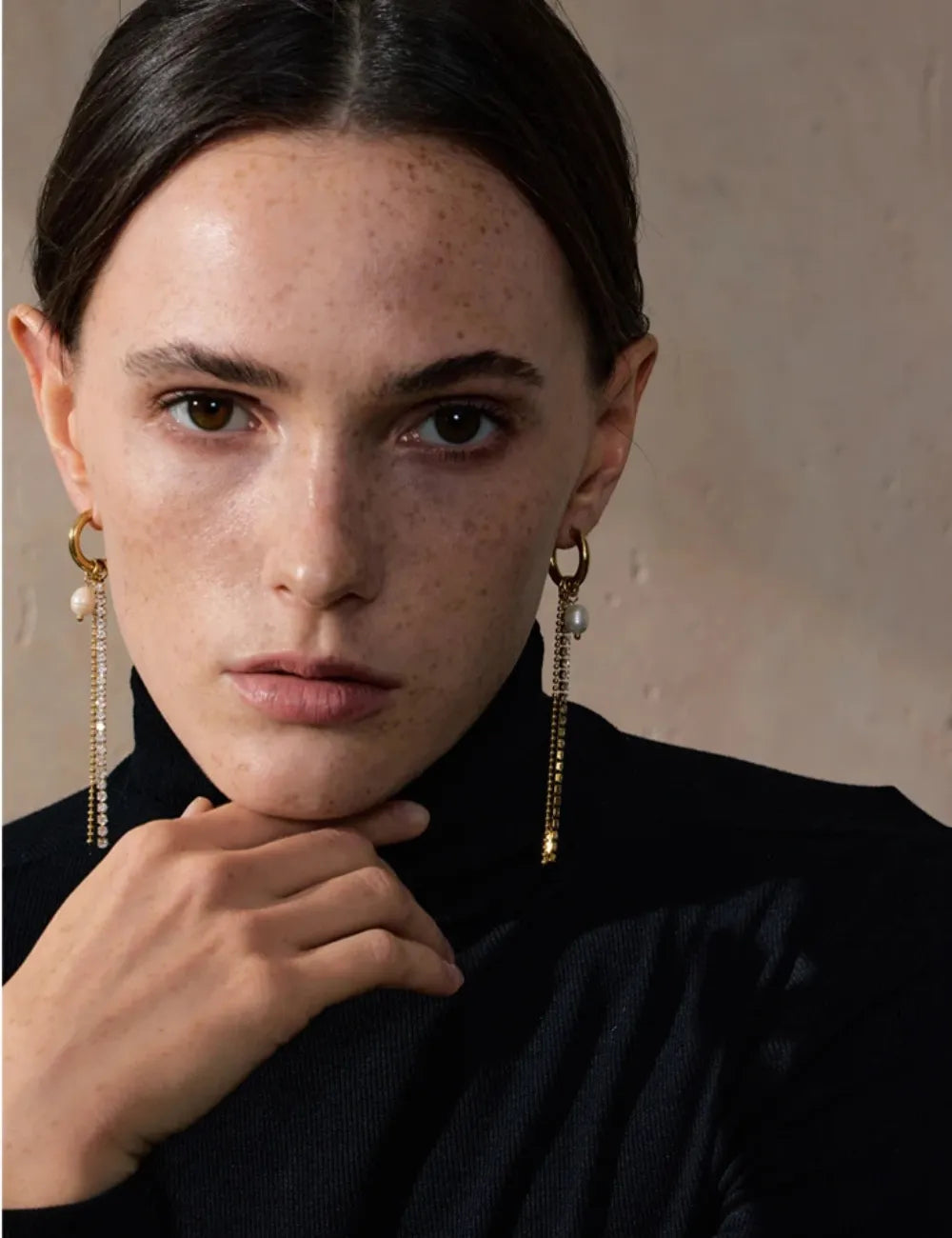 Celeste Pearl Tassel Drop Earrings