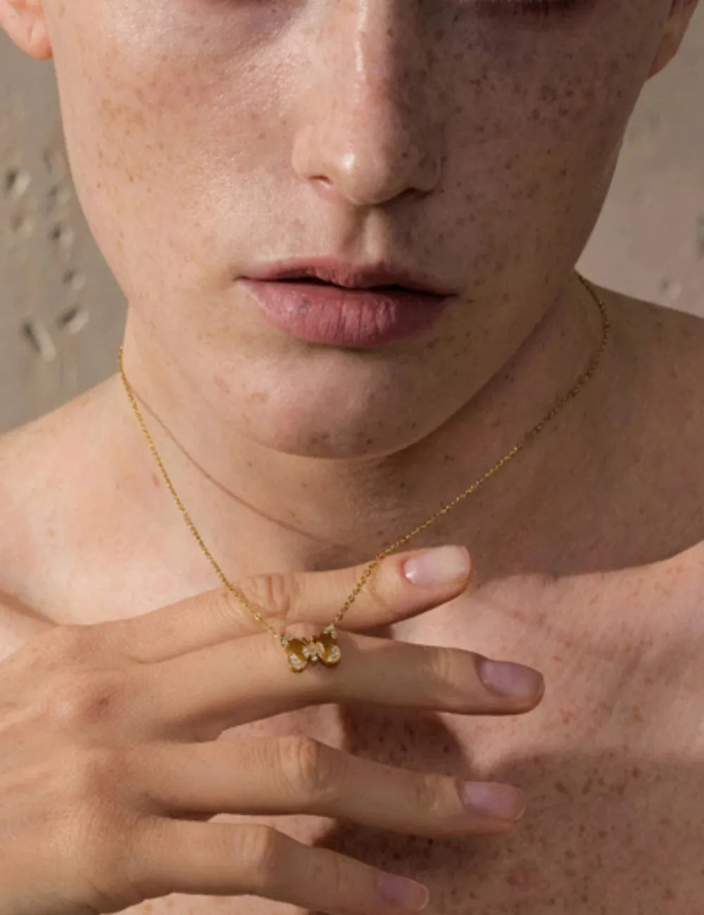 Flutter Zirconia Butterfly Pendant Necklace