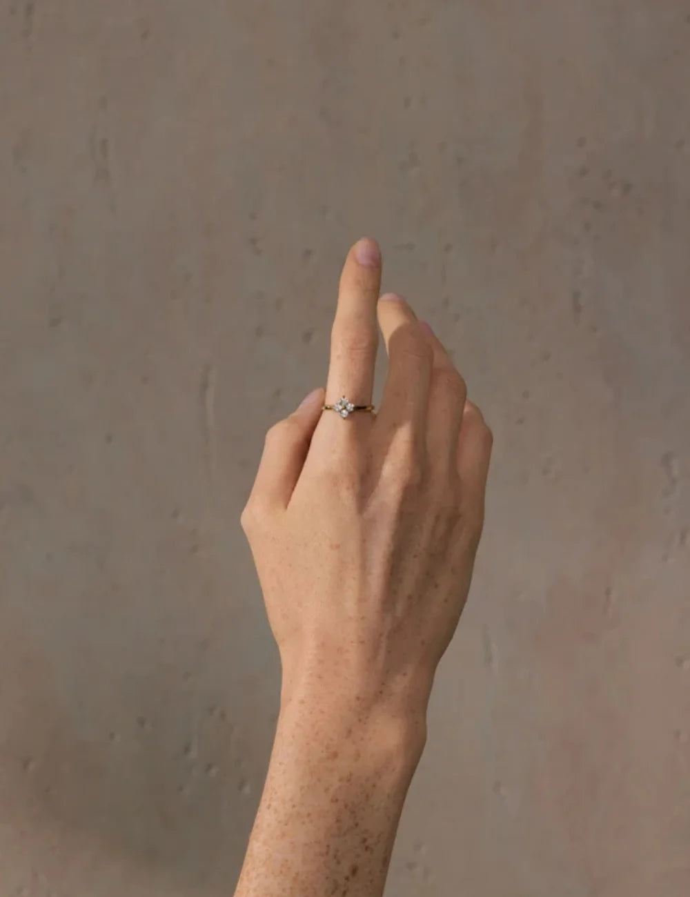 Luna Petal Adjustable Ring