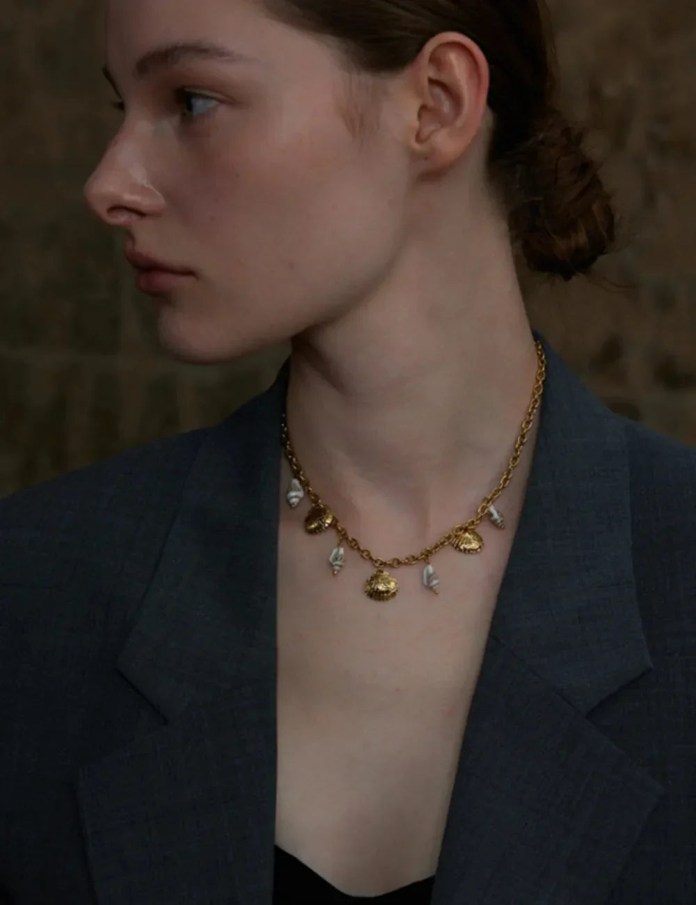 Coastal Shell Charm Necklace