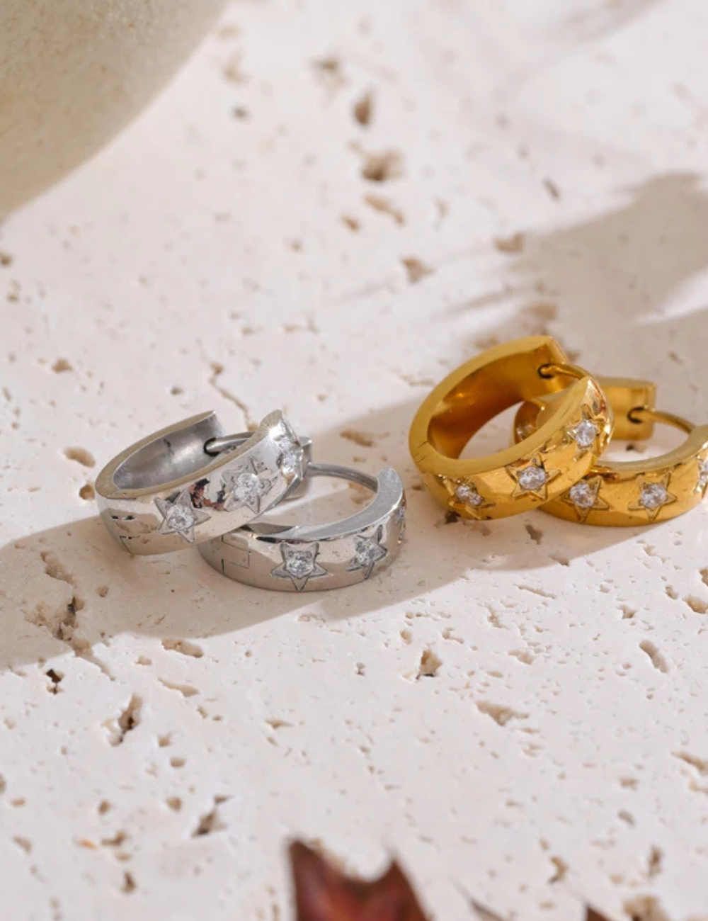 Orion Star Hoop Earrings