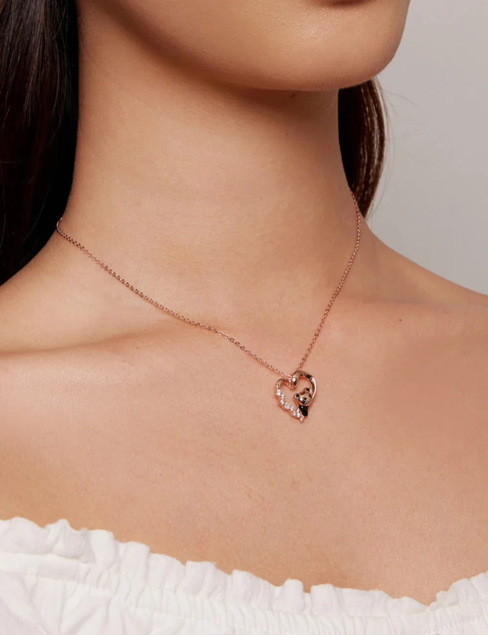 Viravve Baby Panda Pendant Necklace