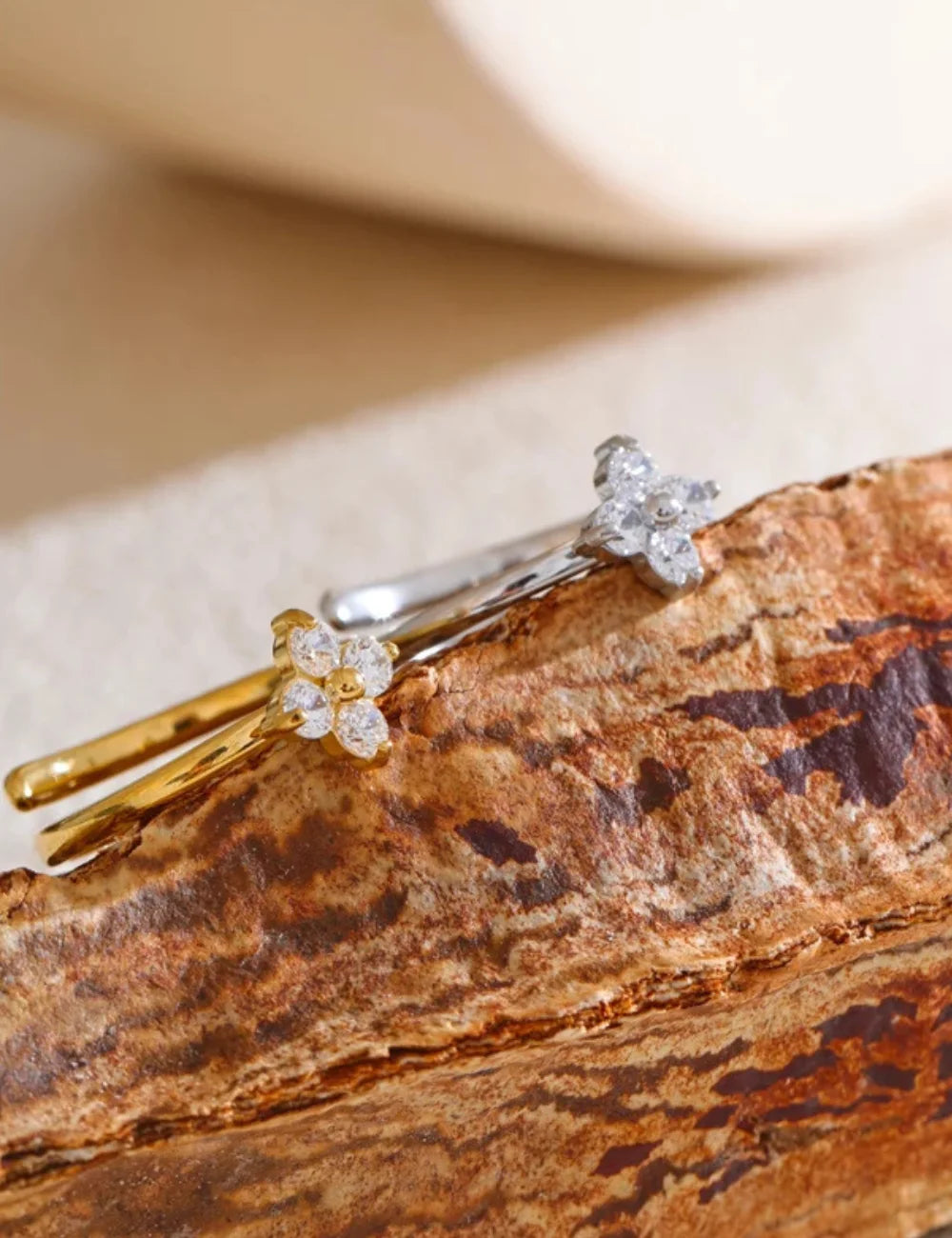 Luna Petal Adjustable Ring