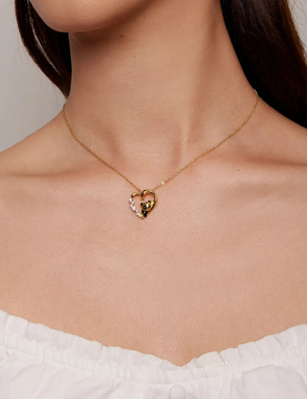 Viravve Baby Panda Pendant Necklace