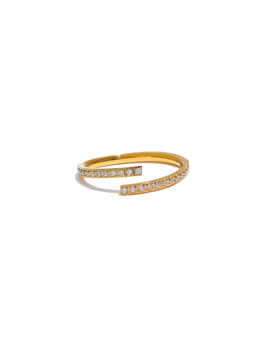 Infinity Pavé Adjustable Ring